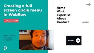Creating a full screen circle menu in Webflow