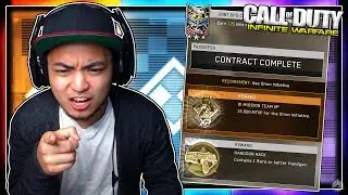 COMPLETING NEW CONTRACTS on INFINITE WARFARE! [Infinite Warfare Handgun Hack Contract]