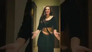 black saree girl #fitness #fitness #aestheic #naughty #bollywood #dance #boldness #duet #naval