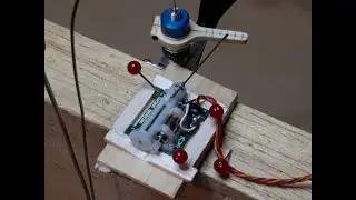 CO2 motor for RC operation, test setup