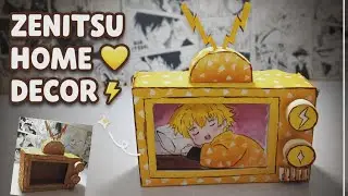 Diy Anime Room Decor Idea💡| Demon slayer room decor| Zenitsu craft ⚡|Phone Holder✨/Photo Holder 