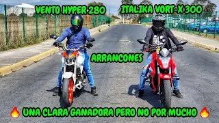 ITALIKA VORT-X 300 VS VENTO HYPER 280 | LAS GRANDES RIVALES  | UN GRAN RESULTADO 🔥