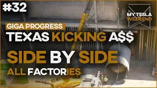 Giga Texas taking the lead - All gigafactory progress side by side