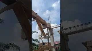 Pemasangan besi balok cor#shorts
