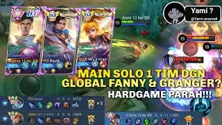 Gameplay Gusion Solo Rank 1 Tim Global Fanny & Granger | Hard Game Parah!! MOBILE LEGENDS 