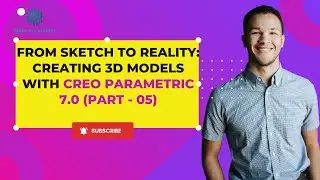 How to convert 2d sketch into 3d part modeling in creo parametric. How to used Extrude Command.