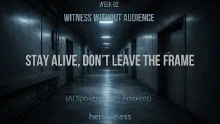 stay alive, don’t leave the frame | herclueless (AI Spokenword / Ambient)