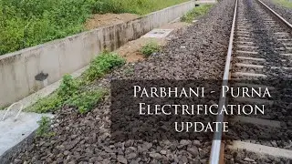 Purna Parbhani Double Line Electrification update | Foundation work completed at Parbhani Outer.