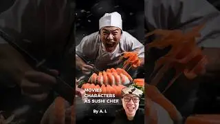 Movies Character as Sushi chef!! #midjourney #ai
