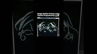 design radhe Krishna using python programming #python #trending #radhakrishna #radhekrishna #shorts