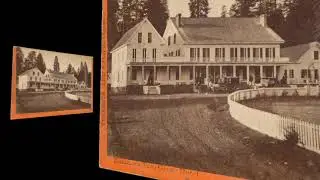 (VR 3D image) Mammoth Tree Grove Hotel, Calaveras CA ~1874