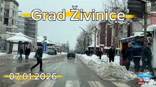 Grad Živinice ulice očišćene velike gužve vožnjom uz muziku 07.01.2026