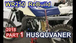 Part 1 WR240 / 250 Husqvarna 1985  1986 REBUILD RESTORE