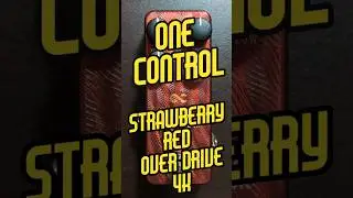 One Control STRAWBERRY RED OVER DRIVE 4K #guitareffects #guitarpedals #guitarplayer #overdrive
