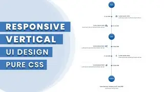 How To Create a Vertical Timeline Using HTML5 | CSS3 | Responsive Vertical Timeline | Code4education