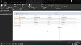 How to create an Employee database and manage it