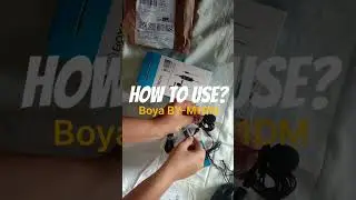 How to use Lavalier mic |  Boya BY-M1DM (Dual mic)