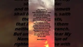 Malachi 4:1,2