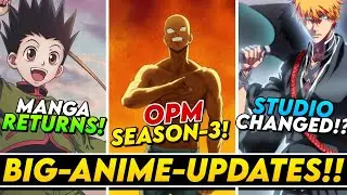 Hunter x Hunter Manga Returns, Bleach Studio Change, and New OPM Key Visual!