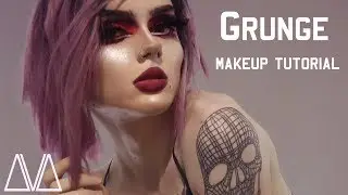 GRUNGE Drag Queen Makeup Tutorial | AVA Cassandra