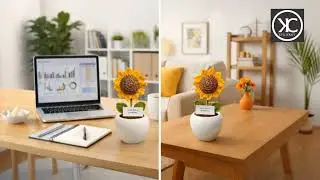 Big Size Artificial Sunflower Dashboard Decor 7 Inch | Premium Flower Car Dashboard Showpiece