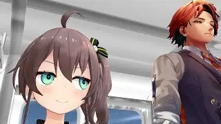 Sadist girl on train【Hololive/stars Animation】