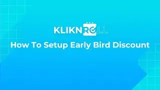 Tutorial: Early Bird Discount | Click2Redeem (KlikNRoll)