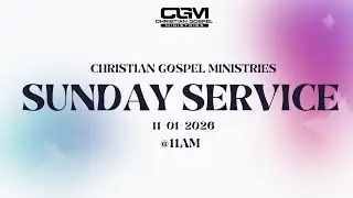 #SundayService-2||11-01-2026||Christmas Message Live Today ||Christian Gospel Ministries