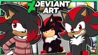 Female Shadow & Shadow Visit DEVIANTART! - SHADINA KISSING SONIC?!