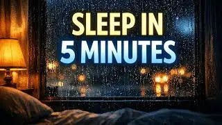 Deep Sleep in 5 Minutes | Heavy Night Rain Sounds for Anxiety & Stress