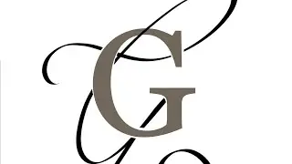 How to design a wedding logo on procreate Monogram logo for wedding G&G