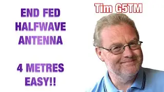 HAM RADIO: 4 Metres - Light and portable End Fed Halfwave Antenna