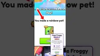 i MADE My #1 Rainbow Huge in PETS GO! #roblox #petsgo #shorts