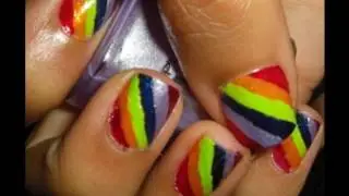 $10: Rainbow Nails!