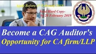 Empanelment of Chartered Accountant firms/LLPs for the year 2019-2020 for CAG Auditor's/CA