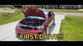 First drive in the turbo XRS #2zz #corolla #car #xrs