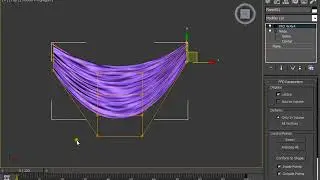 How to create curtain in 3ds max-3ds max cushion