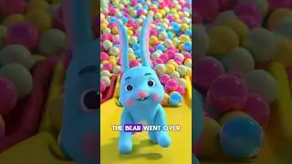 Cute Rabbit and Kid Playing on Slide Fun Kids Video | Playground Adventure for Children  #ytshorts