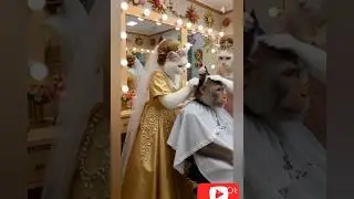 monkey's magic💄 bridal makeup 🤩#funny #explore #viralfyp #viral #usbridal #trending #comedy #love
