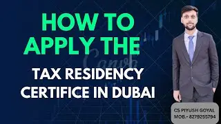 UAE TRC | UAE Tax Residence Certificate 2025 | How to apply UAE Tax residency Certificate