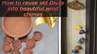 Best reuse of old diyas🪔/diy for balcony decor/ diy wind chimes/ How to use old Diwali diyas