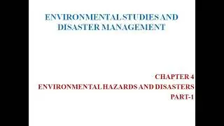 ENVIRONMENTAL STUDIES AND DISASTER MANAGEMENT
