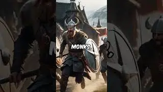 The Sacking of Lindisfarne Monastery by the Vikings #shorts #vikings #battle