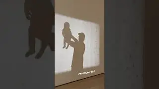 Baby and daddy at the museum
