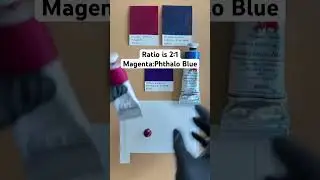 How to Make Dioxazine Purple with Magenta and Phthalo Blue #colormixing #oilpaint
