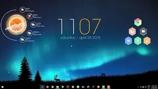 How to customize Windows 10 Desktop. [Wigdets][Rainmeter Skins][Themes]