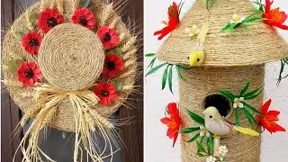 Easy Jute Burlap Crafts Ideas for Beautiful Home Decoration
