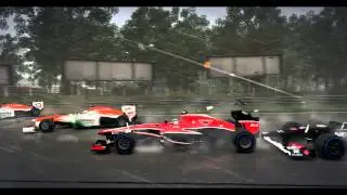 F1 2013 - Straight into the concrete!!