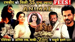 Animal Star Cast Fees: RanbirKapoor Fees For The Film Is Shocking Know How Much Other Actors Charge