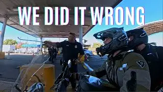 Crossing the U.S. border into Mexico by motorcycle the WRONG way || Pan-American Motorcycle Diaries